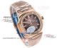 OE Factory 5713 Swiss Copy Patek Philippe Nautilus Rose Gold Brown Face Diamond Bezel Watch (3)_th.jpg